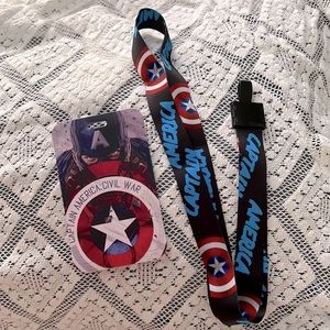 “Captain America” Marvel Lanyard
